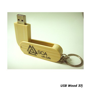 Wooden Swivel Type USB Flash Drive - Image 3