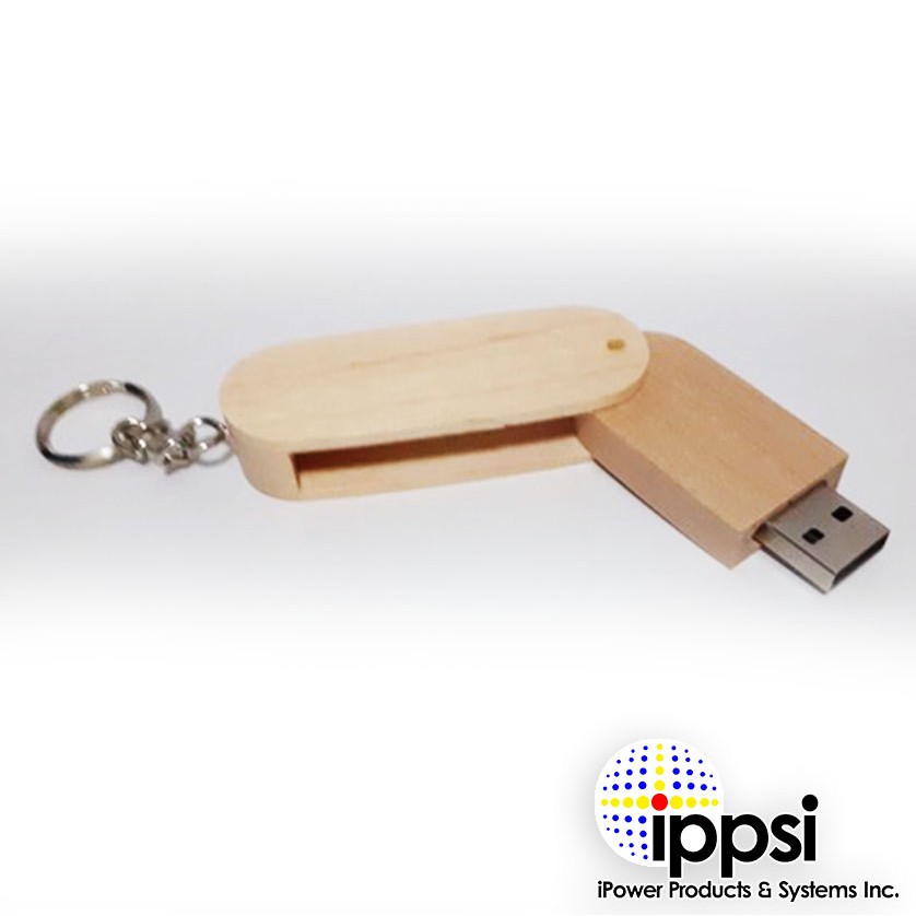 Wooden Swivel Type USB Flash Drive - Image 4