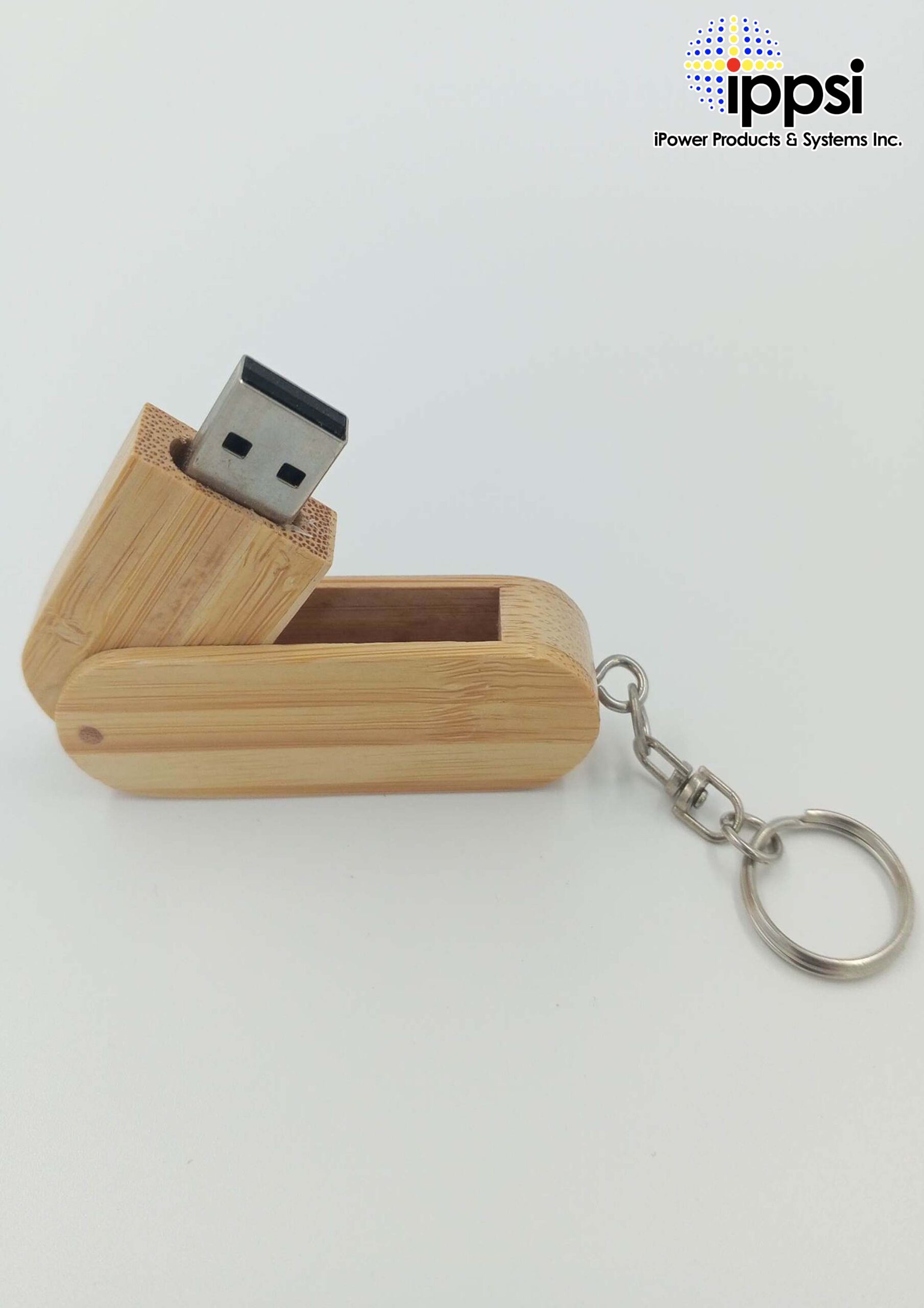 Wooden Swivel Type USB Flash Drive